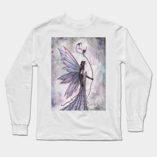 Captive Moon Fairy Fantasy Art Illustration Long Sleeve T-Shirt